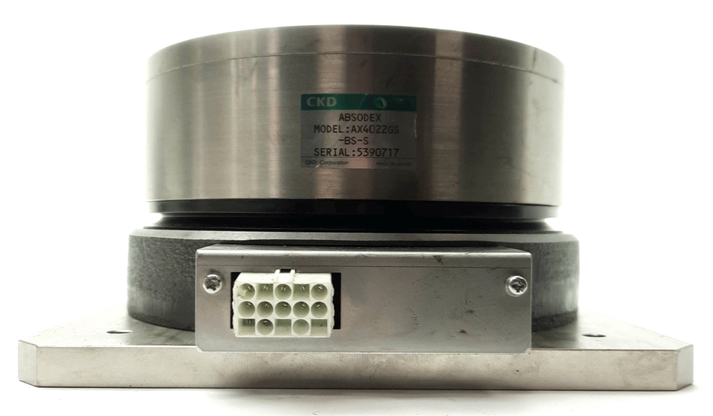 Used CKD AX4022GS ABSODEX Rotary Actuator/Motor 170mm OD Stage 45mm ID 7Nm 3? 230VAC