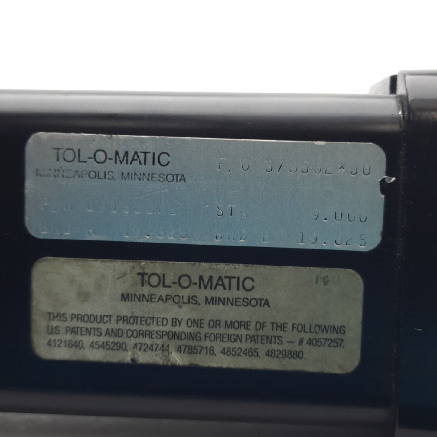 Used Tolomatic BC215NPSK09.00 Pneumatic Actuator 1.5" Bore, 9" Stroke, 1/4" NPT