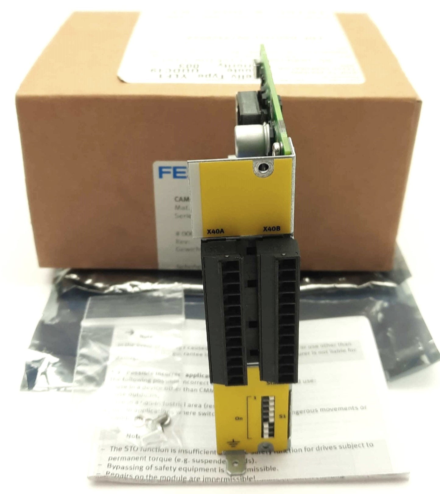 New FESTO CAMC-G-S1 STO Safety Module, Safe Torque Off, for CMMP-AS-...-M3 Drive