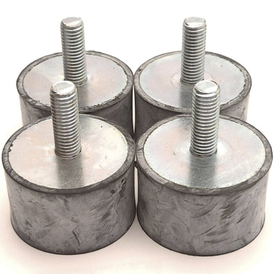 New – Open box Lot of 4 Ganter 351-50-30-M10-ES-55 Vibration Isolation Mount M10 Thread 50mm OD
