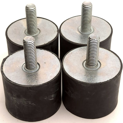 New – Open box Lot of 4 Advanced Antivibration V12Z02MMF504028 Cylindrical Mount, M10 Thread