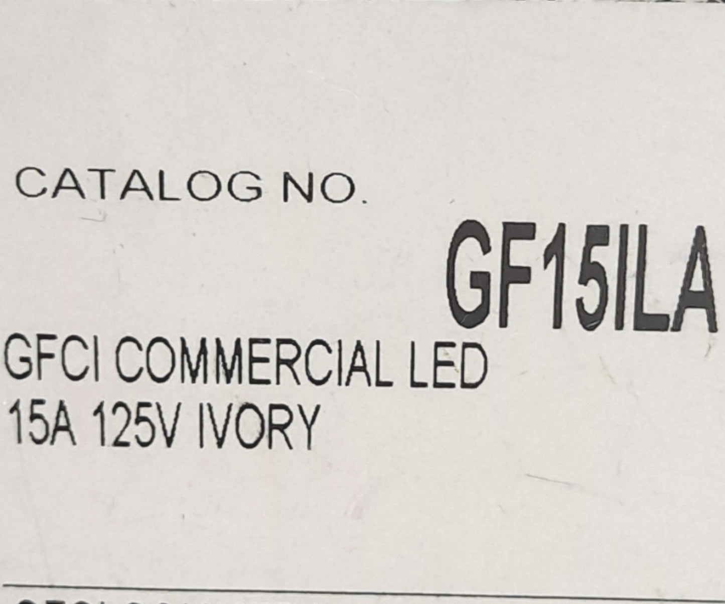 New Lot of 2 Hubbell GF15ILA Self-Test GFCI Receptacle, 15A, 125VAC, 2-Pole, 3-Wire