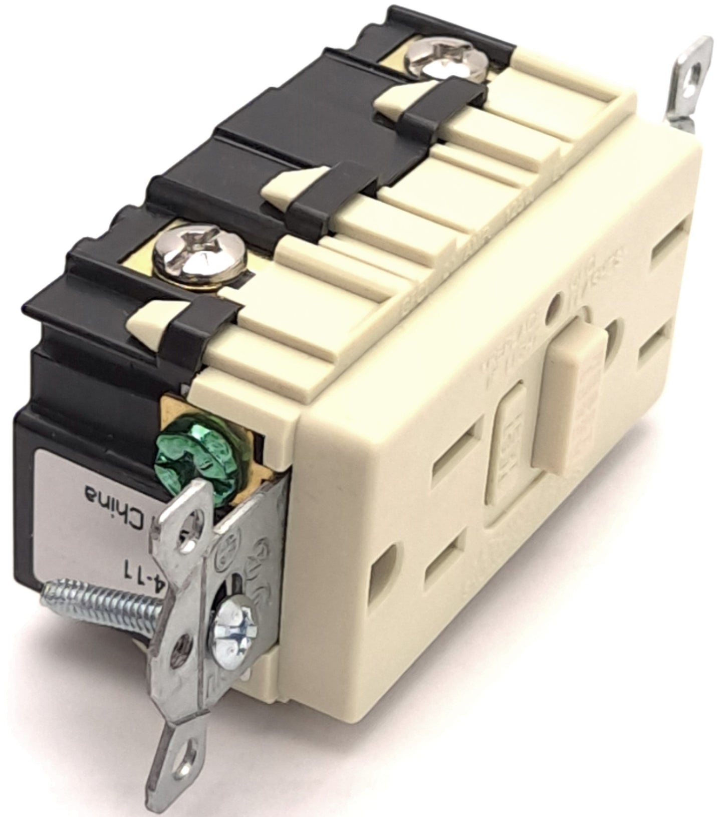 New Lot of 2 Hubbell GF15ILA Self-Test GFCI Receptacle, 15A, 125VAC, 2-Pole, 3-Wire