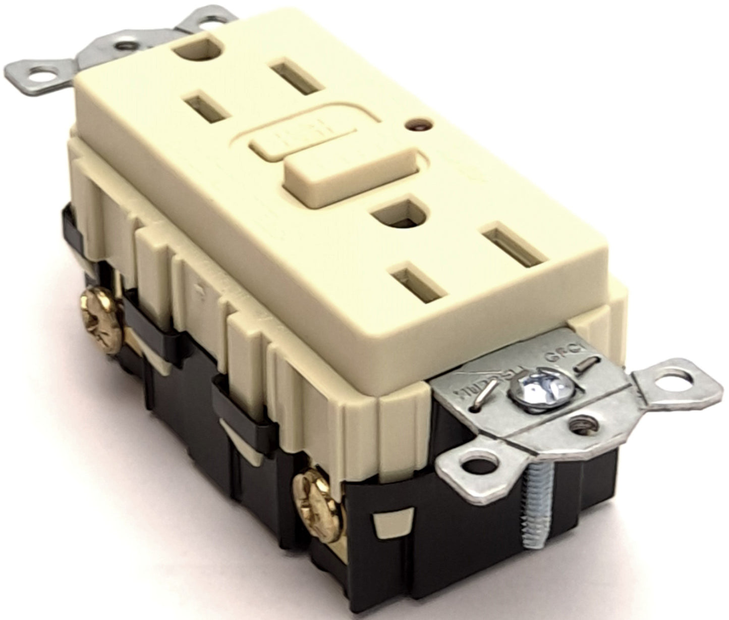 New Lot of 2 Hubbell GF15ILA Self-Test GFCI Receptacle, 15A, 125VAC, 2-Pole, 3-Wire