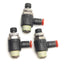 Used Lot of 3 SMC AS2201F-N01-01SJ Flow Control Fitting, 1/8" P2C, 1/8" NPT, 1 MPa