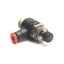 Used Lot of 3 SMC AS2201F-N01-01SJ Flow Control Fitting, 1/8" P2C, 1/8" NPT, 1 MPa