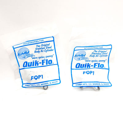 New Lot of 2 Bimba FQP1 Port Mounted Flow Controller, 10-32 Port to 5/32" P2C