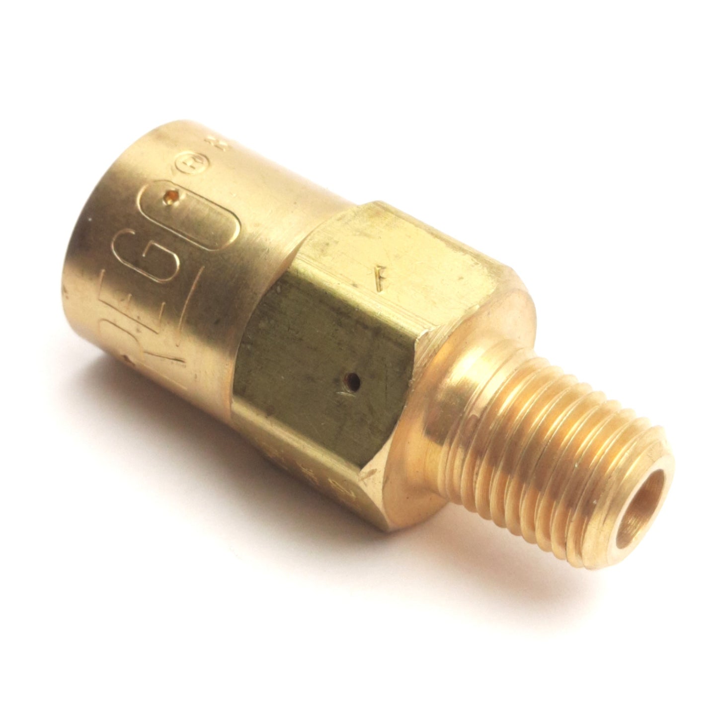 Used Rego B-9422NH Pressure Relief Valve, Brass, 250 Psig, 1/4" NPT Male, 07D92