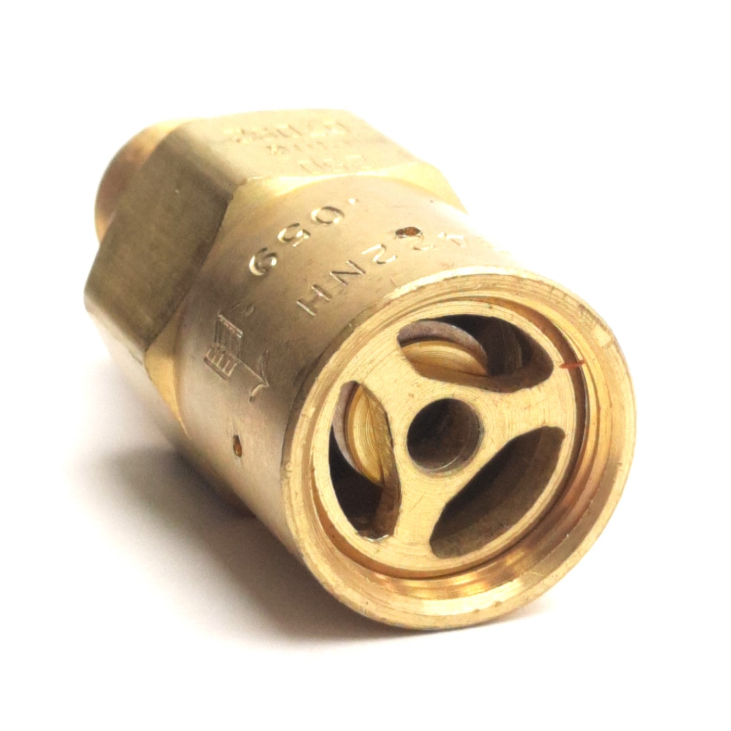 Used Rego B-9422NH Pressure Relief Valve, Brass, 250 Psig, 1/4" NPT Male, 07D92