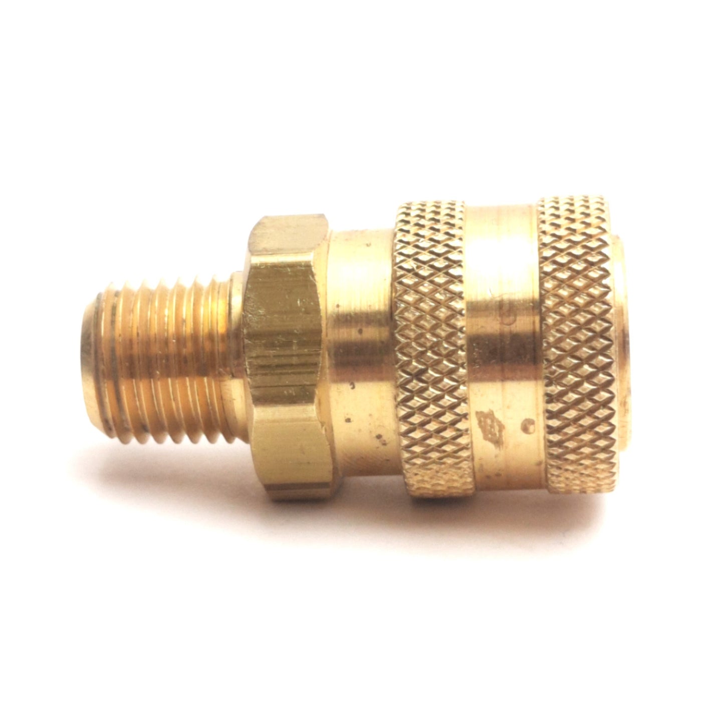 Used Lot of 2 Parker BST-2M Hydraulic Quick Connect Hose Coupling, 1/4" NPT Male