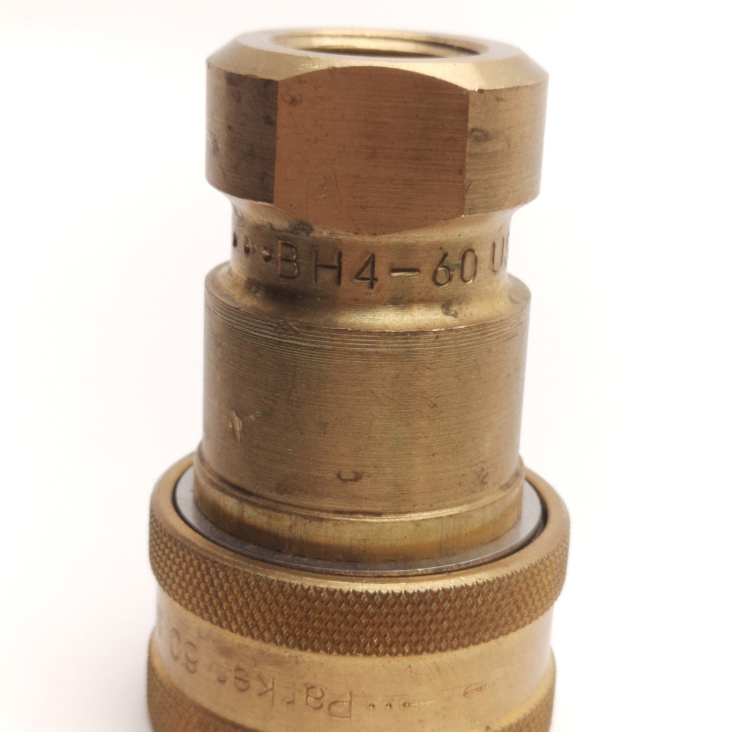Used Parker BH4-60 Hydraulic Quick Connect Coupler, 1/2" NPT Female, 3500 Psi Max