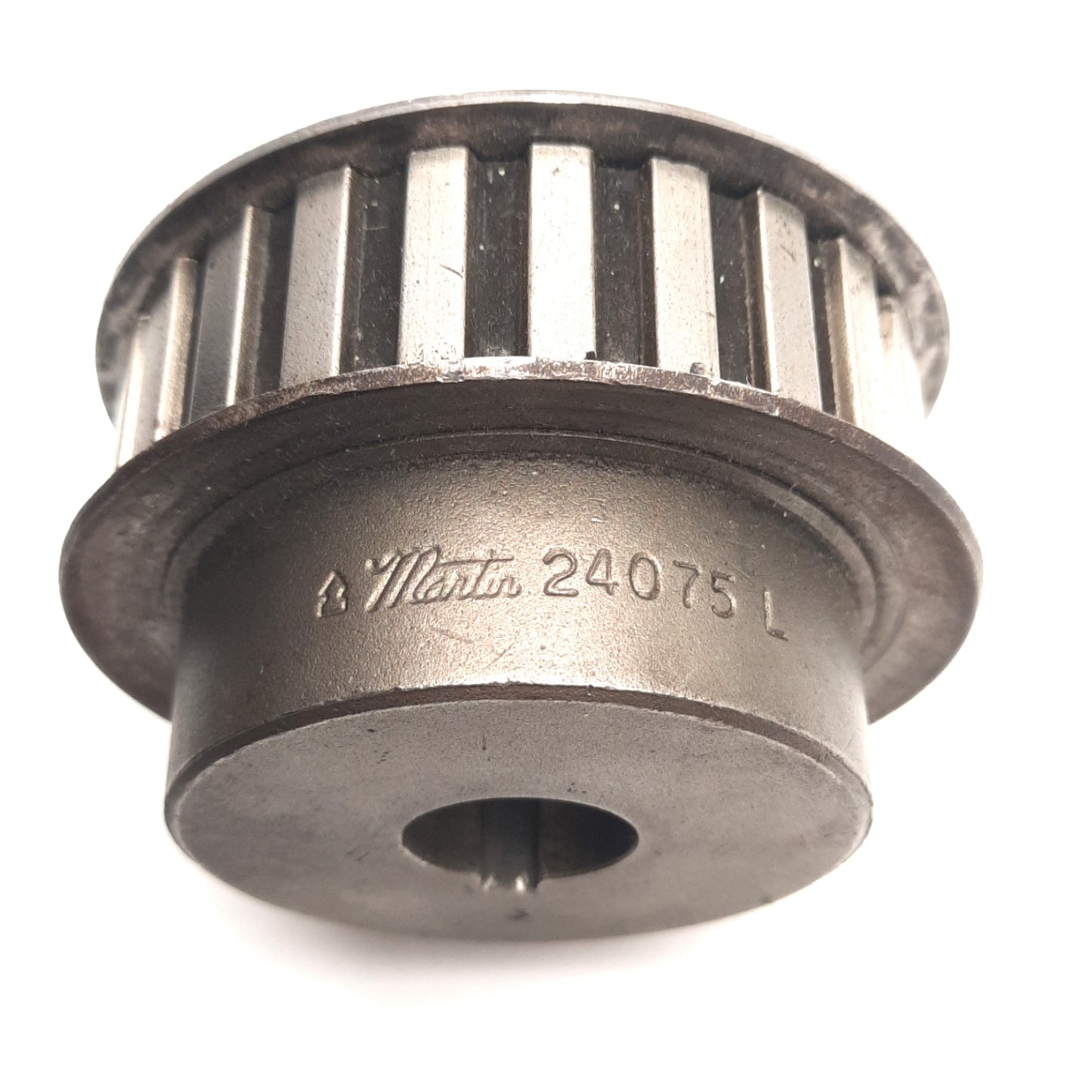 Used Martin 24075L Timing Pulley For 3/4" Belts, 24-Teeth, 3/8" Pitch, 3/4" Bore