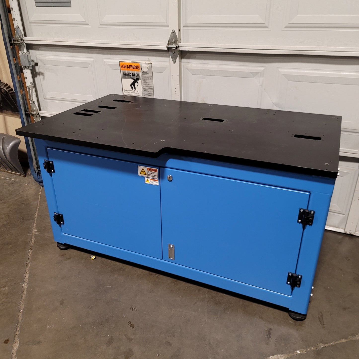 Used Inter-Lakes B-250 56"x 29" Industrial Steel Machine Base Table Workstation Bench