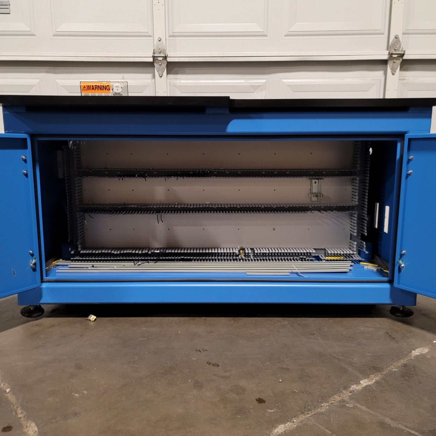 Used Inter-Lakes B-250 56"x 29" Industrial Steel Machine Base Table Workstation Bench