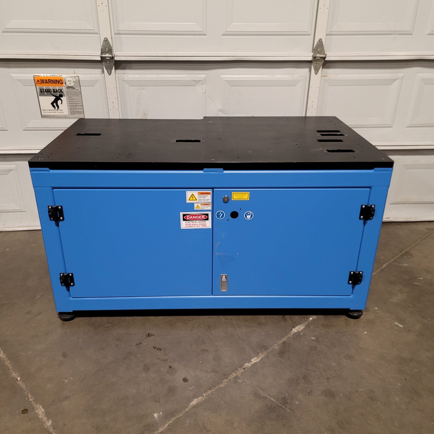Used Inter-Lakes B-250 56"x 29" Industrial Steel Machine Base Table Workstation Bench