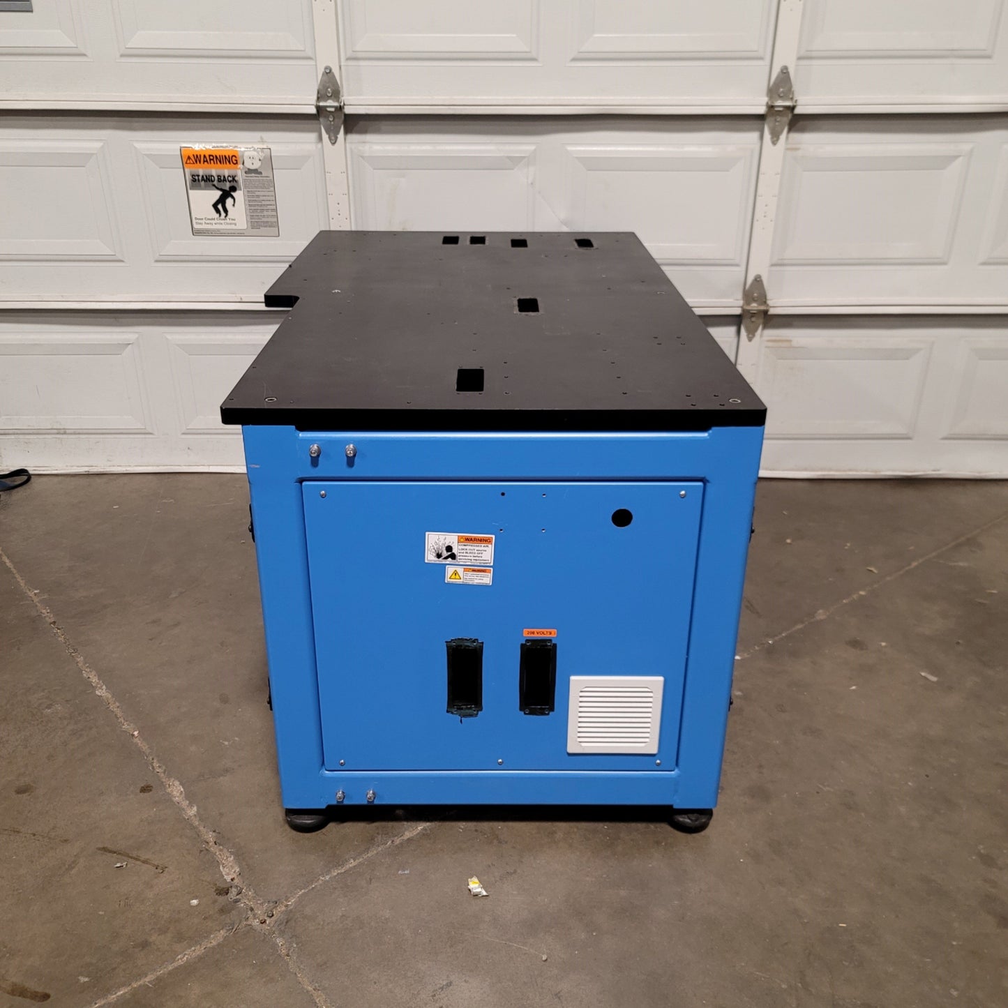 Used Inter-Lakes B-250 56"x 29" Industrial Steel Machine Base Table Workstation Bench