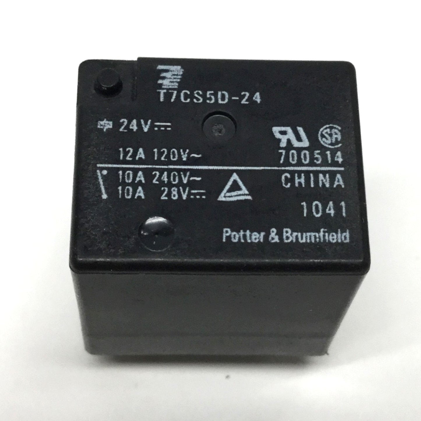 New – Open box Lot of 5 Potter & Brumfield T7CS5D-24 5-Pin PCB Relay 24VDC Coil SPDT 240VAC 10A