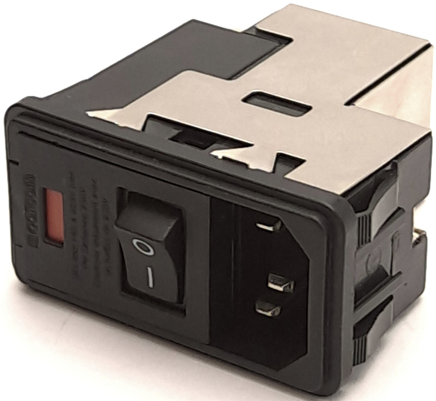 Used TE Connectivity PS0S0SS6A Power Entry Module, 6A 120~250VAC, 3-Position, Snap-In