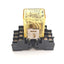 Used Lot of 4 IDEC RY4S-UDC24V Power Relay, 14-Pin, 4PDT 240VAC 5A, 24VDC Coil