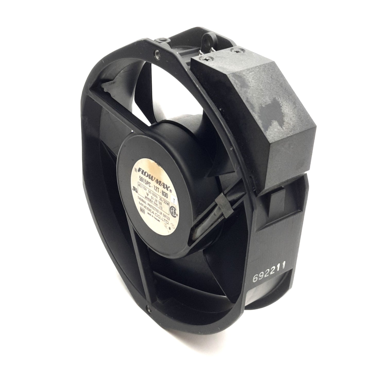 Used Flowmax 5915PC-12T-B30 Axial AC Fan, 115V AC 50/60HZ, 150mm, 222.4 CFM