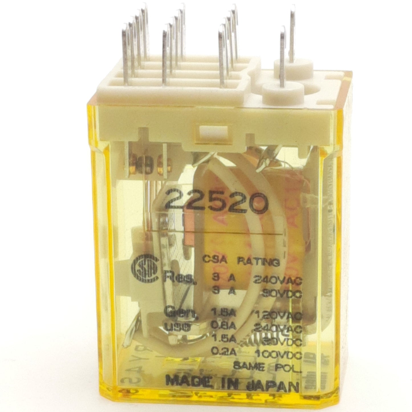 Used Lot of 3 IDEC RY4S-UAC120V Power Relay 14-Pin 4PDT 240VAC/30VDC 5A 120VAC Coil