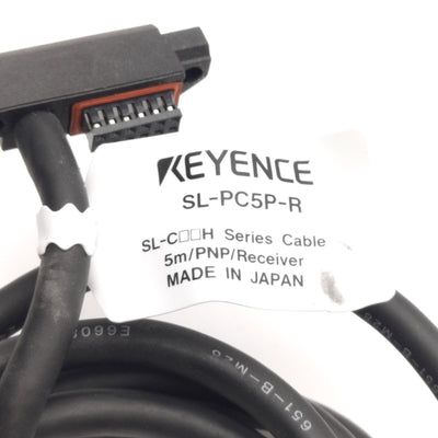 Used Keyence SL-PC5P-R SL-CF/CH/CL Series Main Unit Connection Cable PNP 2m, *Cut*