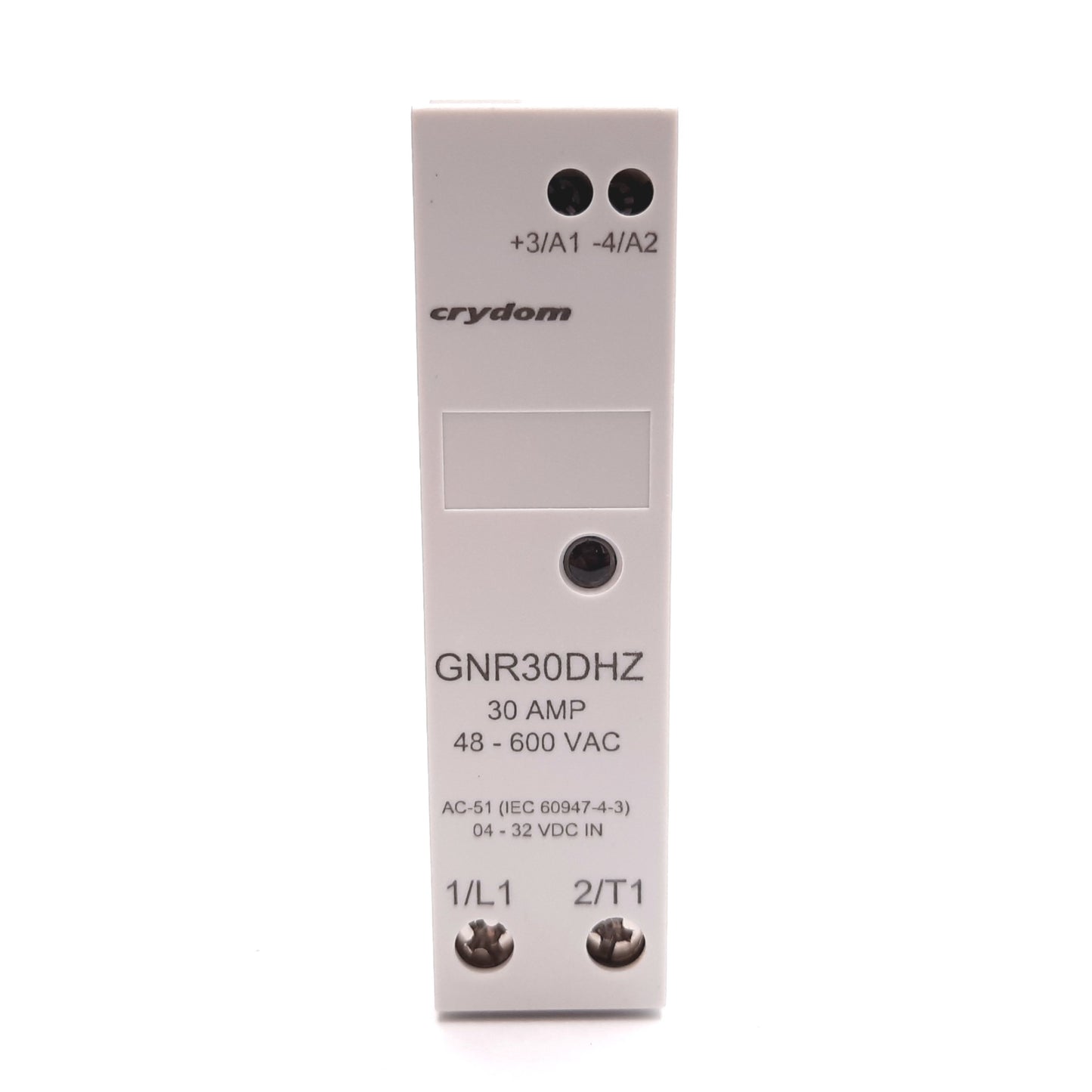 Used Crydom GNR30DHZ Solid State Relay, Control: 4-32VDC, Contact: 30A 48-600VAC
