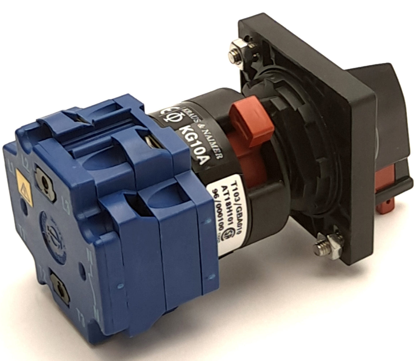 Used Kraus & Naimer KG10A.T103/GBA010 Selector Switch, 20A, 600VAC Max, 3-Pole, 2-Pos