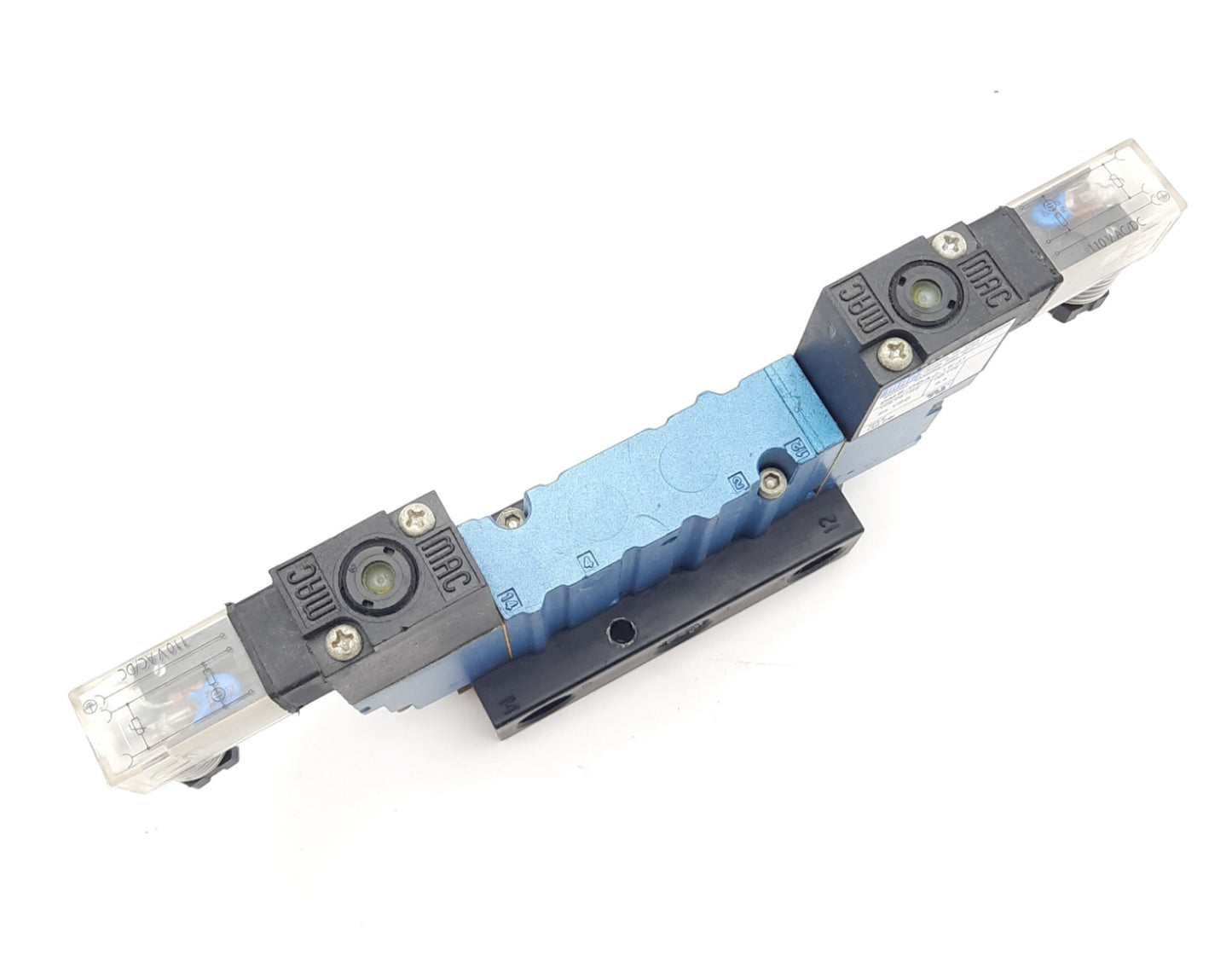 Used Mac 463A-BAA-DM-DDAJ-1KE Solenoid Valve W/DMB-DDAJ-1KJ1 x 2 24VDC 120PSI