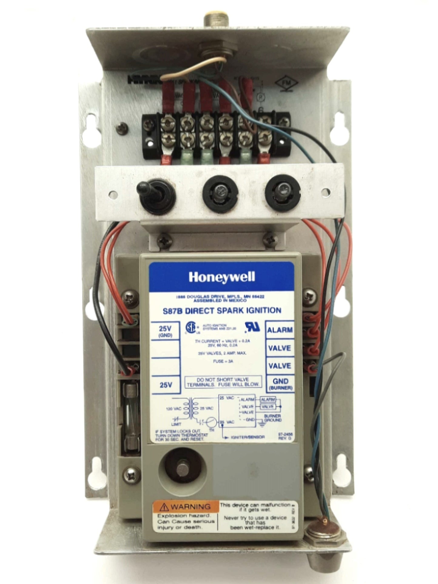 Used FLYNN / Honeywell 6651 / S87B Spark/Monitor System, M12 4/5-Pin I/O, 25VAC