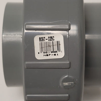 New Spears 8097-025C 2-1/2" Schedule 80 CPVC Union 2000 Socket To Socket EPDM O-Ring