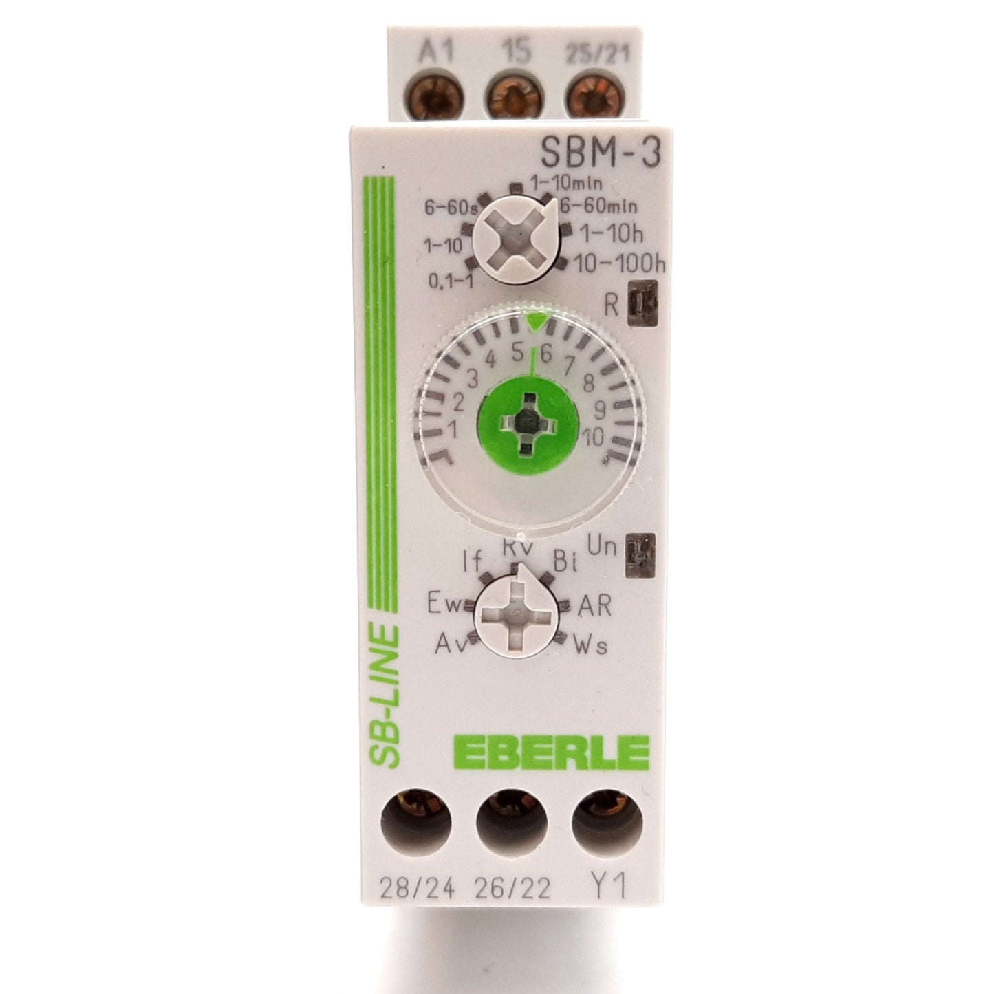 Used Eberle SBM-3 Time Delay Relay, Range: 0.01s to 100hr, Supply: 12-240VAC/DC