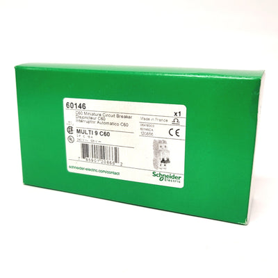 New Schneider Electric 60146 Multi 9 C60 Miniature Circuit Breaker 2-Pole, 15A, 240V