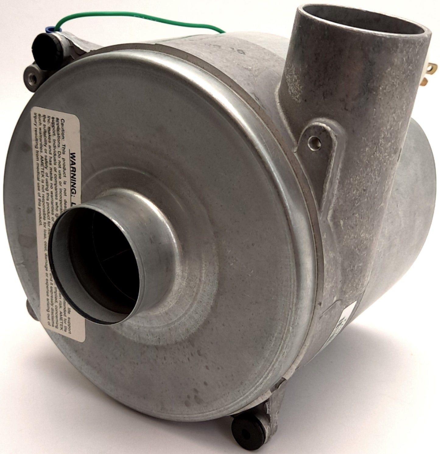 Used Ametek 080345 Type B Brushless Multiflow Blower, 120VAC, 4A, Water Sealed