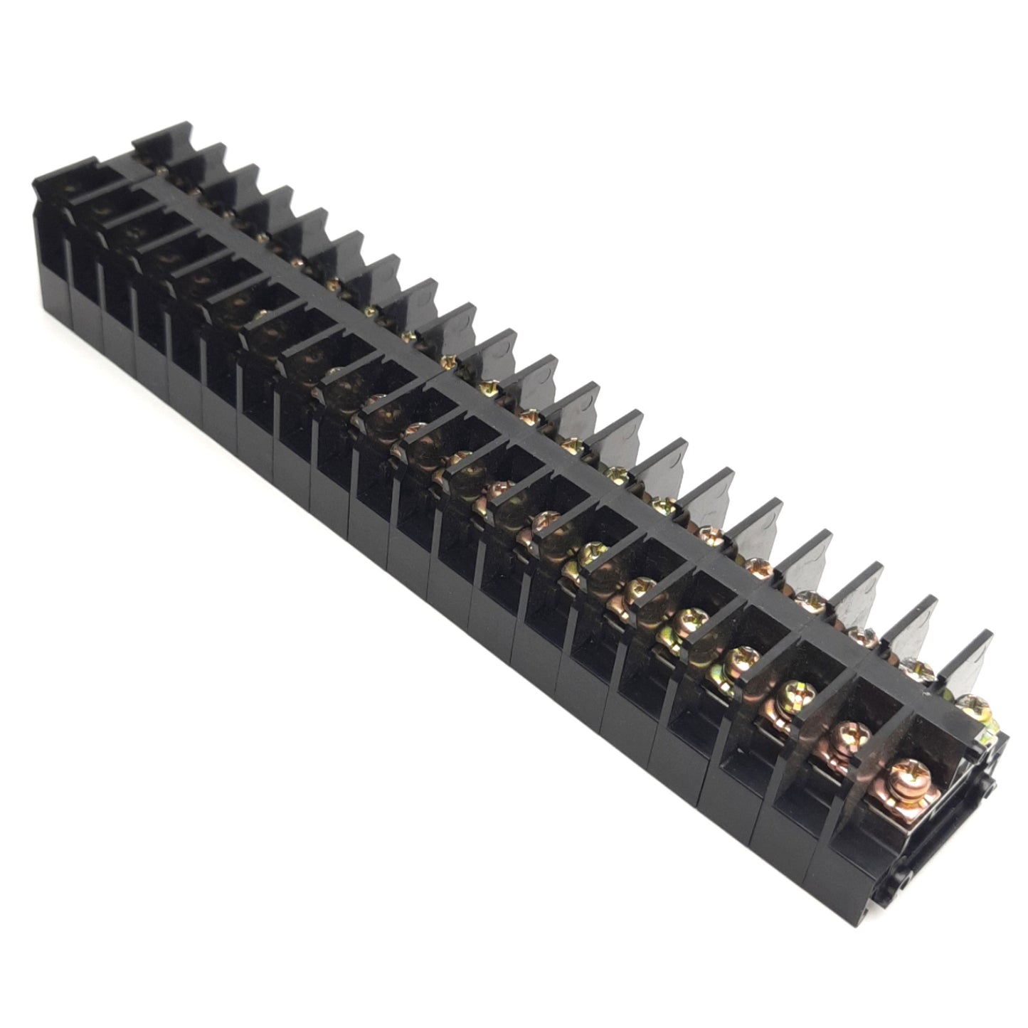 Used Lot of 20 Kasuga TX10 Terminal Blocks, 1x1 Input/Output, 20A Max, Din Rail Mount