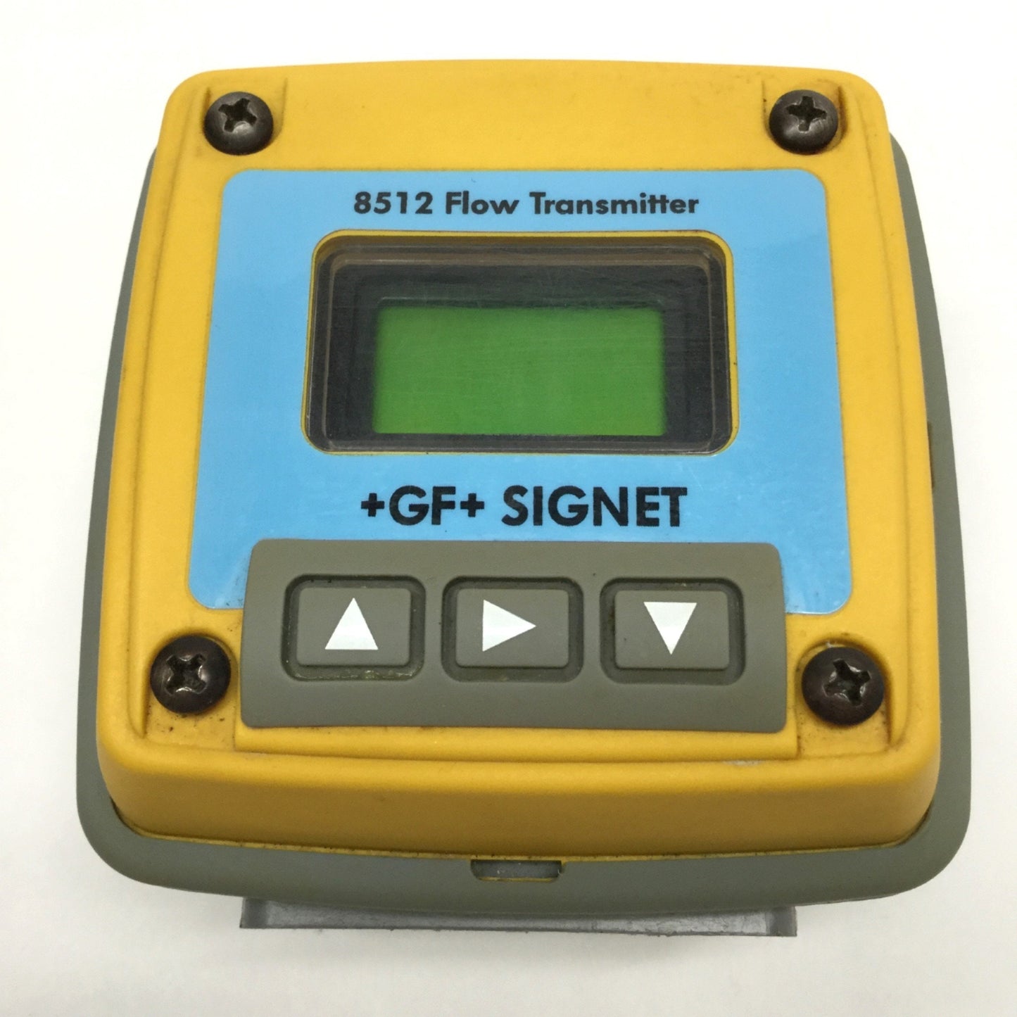 Used +GF+ SIGNET 3-8512 Field Mount Flow Transmitter, 17-30VDC, 4-20mA, 0.01-9999