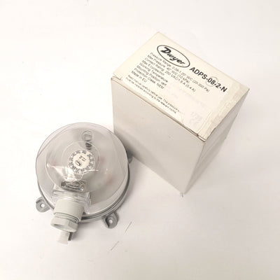 New Dwyer ADPS-08-2-N Adjustable Differential Pressure Switch 0.08 to 1.2"w.c. M20