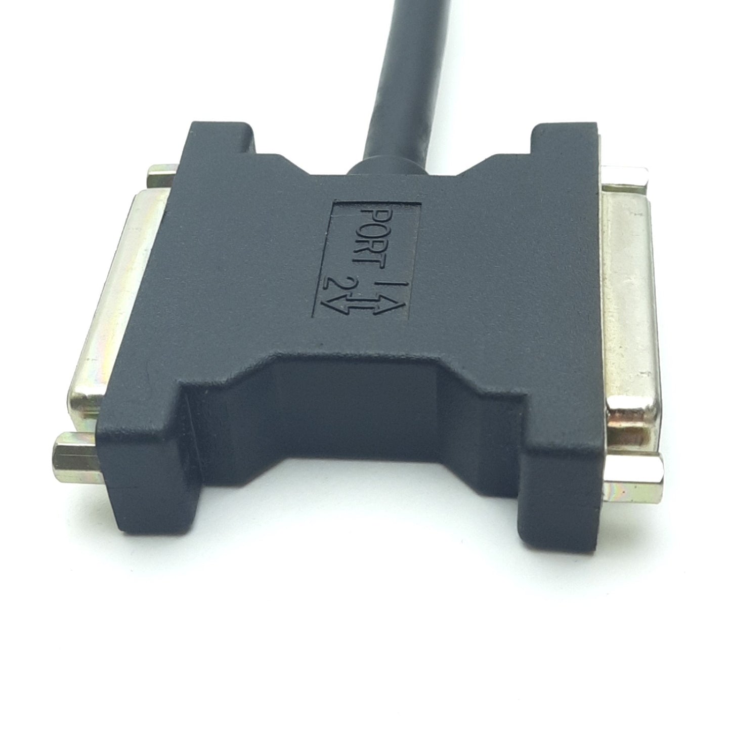 Used Fanuc IC693CBL305A PCM Communication Cable, 25-Pin D-Sub, Male (1) - Female (2)