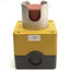 Used Moeller M22-PV KC02 IY E-Stop Pull Release Pushbutton Station, 500VAC, 2A, IP67