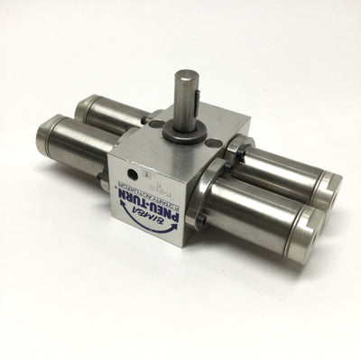 Used Bimba PT-074180 Pneu-Turn Rotary Air Actuator, 180° Rotation, Ø1-1/16" Bore