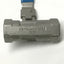 Used Jamesbury 1/4 33-3600ML-C Stainless Steel Ball Valve, 1/4" NPT, CF8M, 2000psi