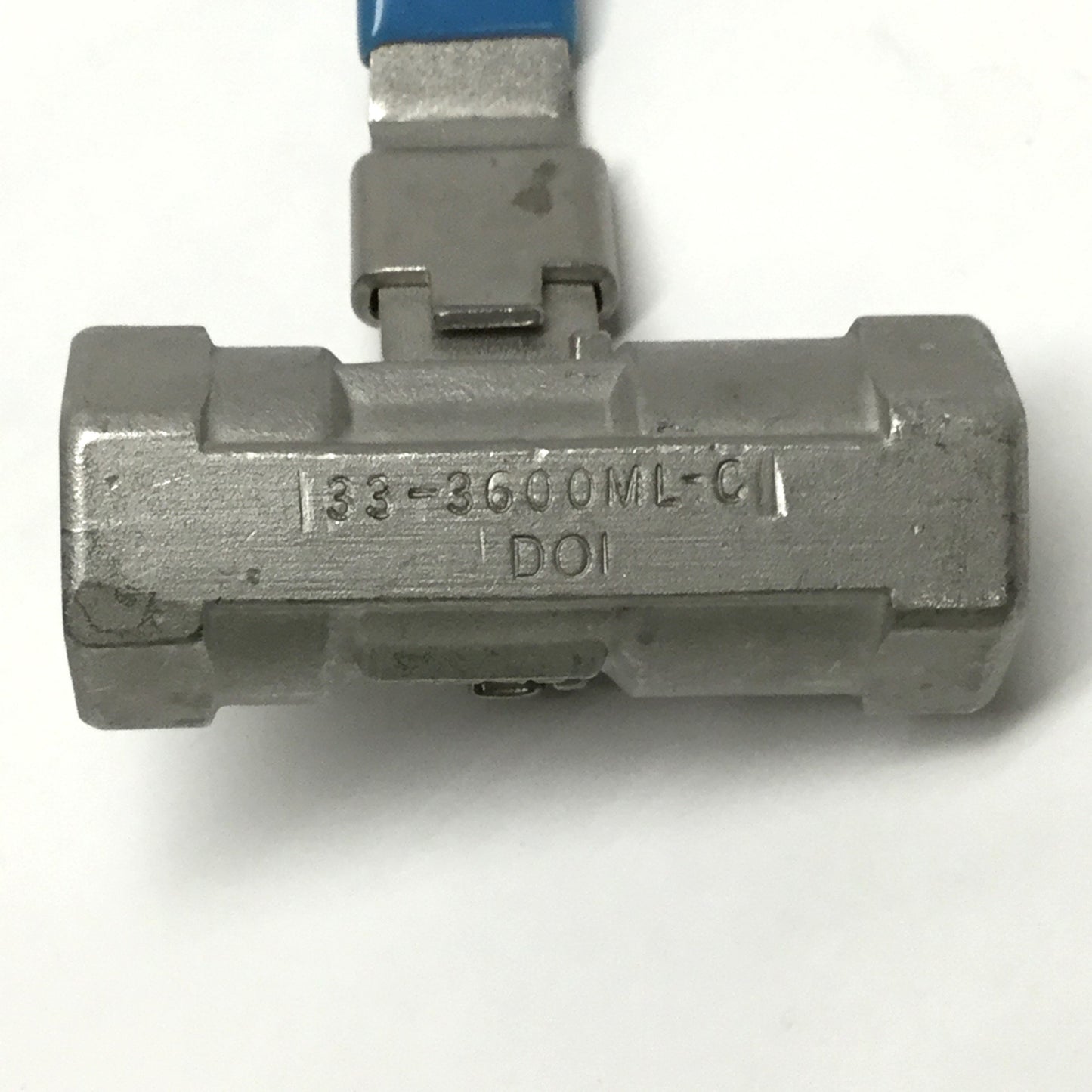 Used Jamesbury 1/4 33-3600ML-C Stainless Steel Ball Valve, 1/4" NPT, CF8M, 2000psi
