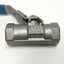 Used Jamesbury 1/4 33-3600ML-C Stainless Steel Ball Valve, 1/4" NPT, CF8M, 2000psi