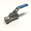 Used Jamesbury 1/4 33-3600ML-C Stainless Steel Ball Valve, 1/4" NPT, CF8M, 2000psi