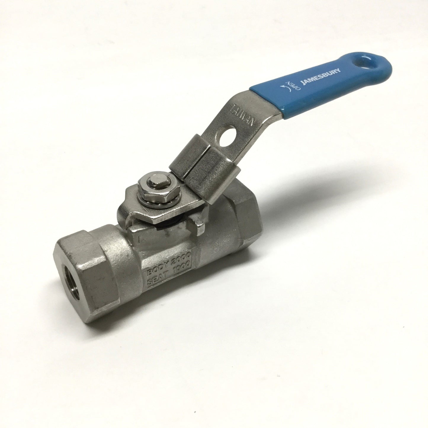 Used Jamesbury 1/4 33-3600ML-C Stainless Steel Ball Valve, 1/4" NPT, CF8M, 2000psi