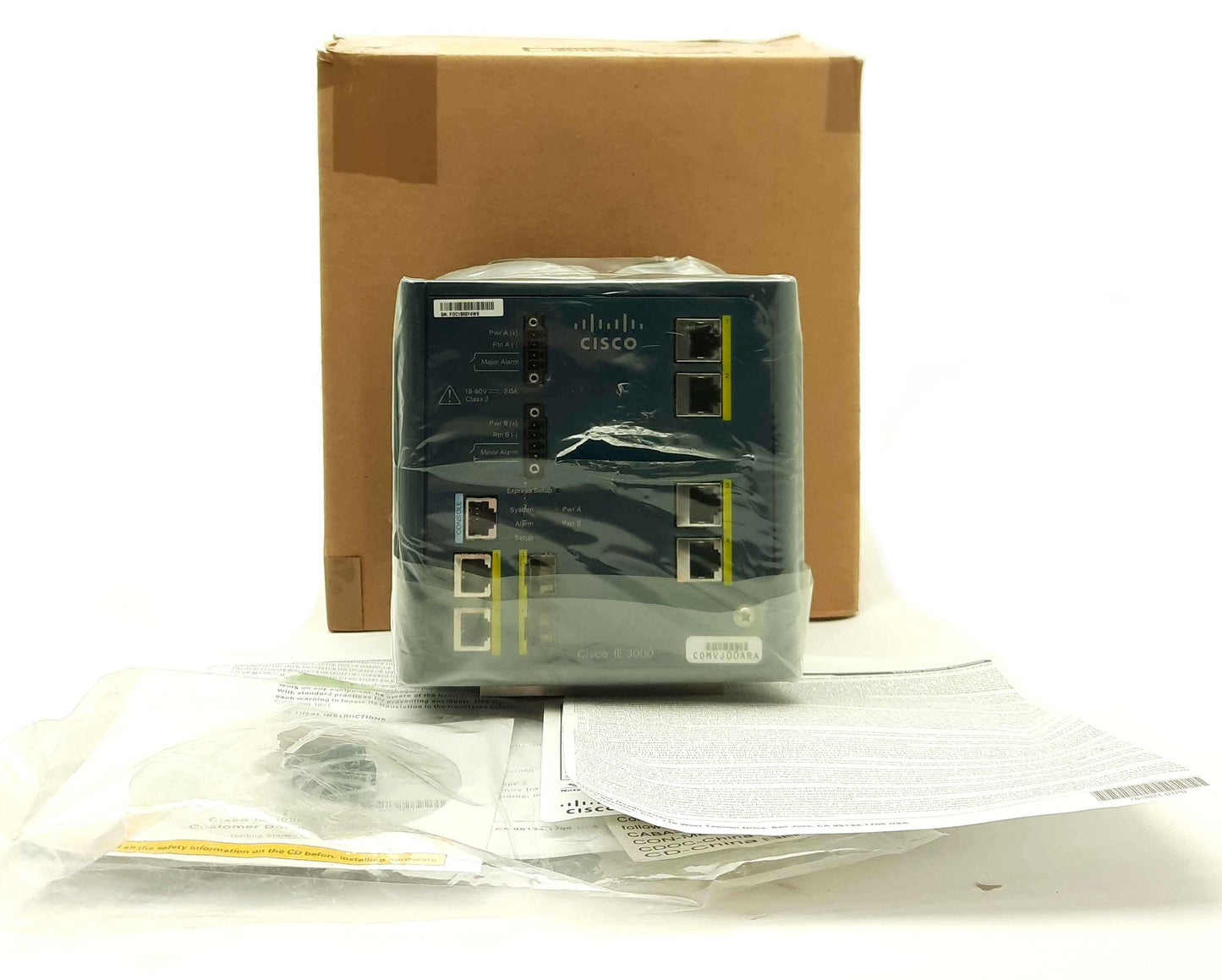 New Other Cisco IE-3000-4TC Industrial Ethernet Switch, 4x 10/100 Ports, Layer 2, 18-60VDC