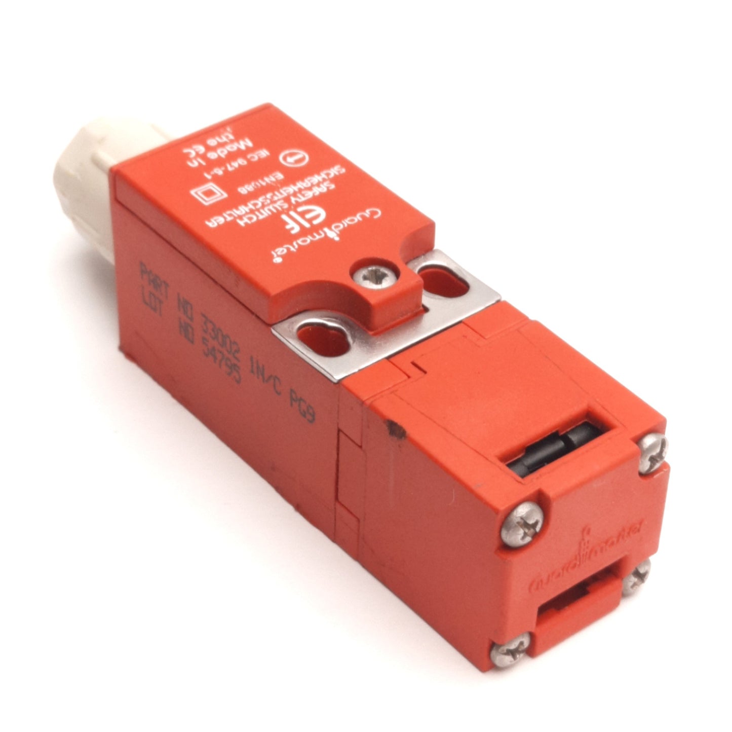 Used Guardmaster 33002 ELF Saftey Switch, 1 Normally Closed, PG9, 500VA, EN1088