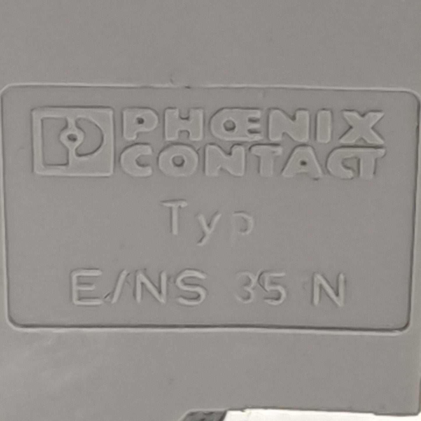 Used Lot of 35 Phoenix Contact E/NS-35-N End Bracket Stop Anchor Cap Clamp Terminals