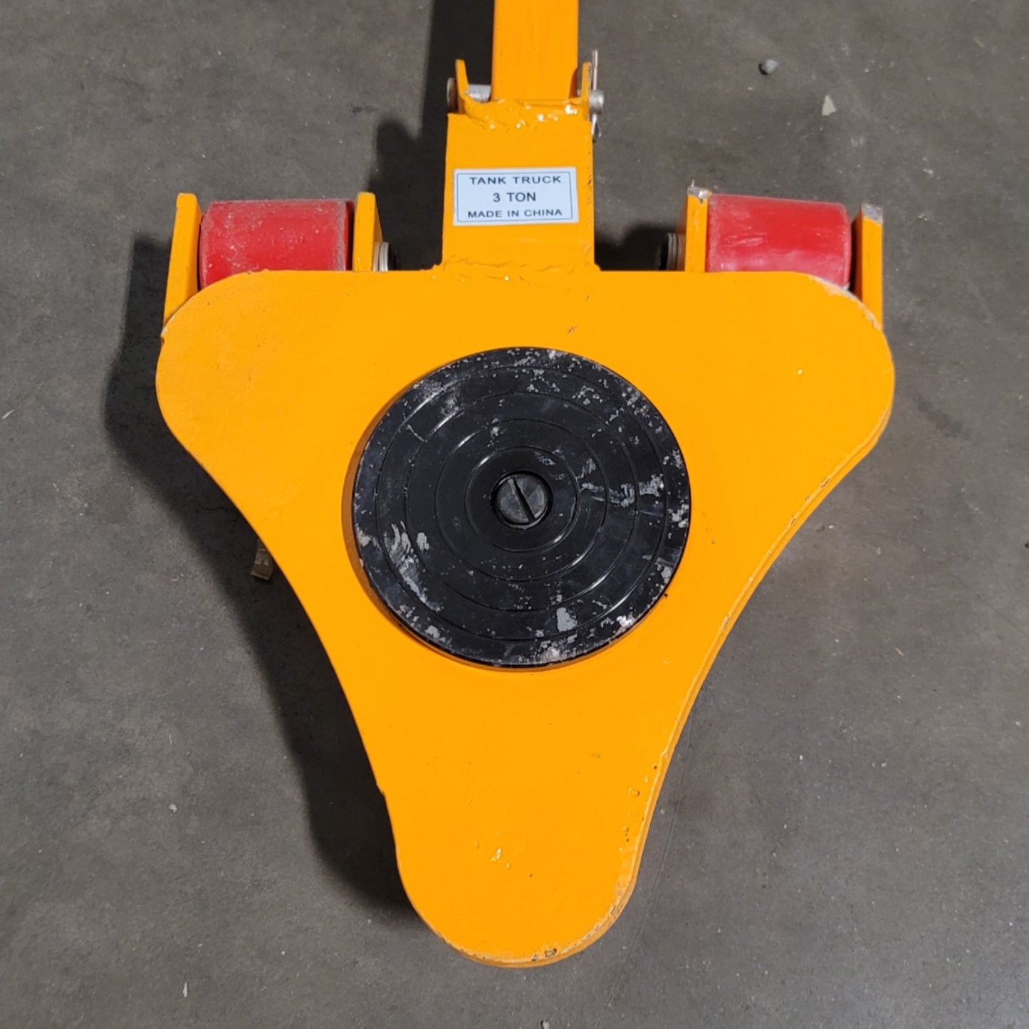 Used Heavy Duty 3-Ton 3-Wheel Rotating Machine Moving Rigging Truck Dolly 6000lbs Cap