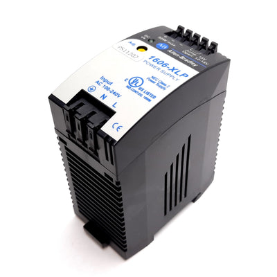 Used Allen Bradley 1606-XLP50B Power Supply, 100-240VAC In, 12-15VDC 4.2A 50W Output